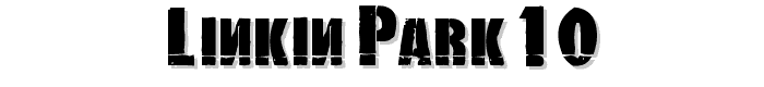 Linkin Park 1.0 font